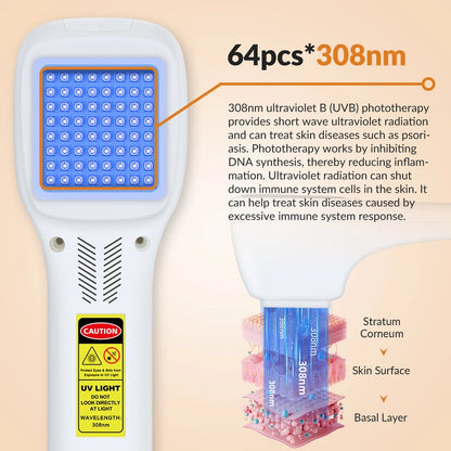 Handheld 308nm Laser UVB Light Therapy At Home For Vitiligo and Psoriasis