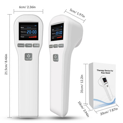 Handheld Laser Pain Treatment Device 880mW 650nm 880nm Red Light for Humans Pets Pain Relief
